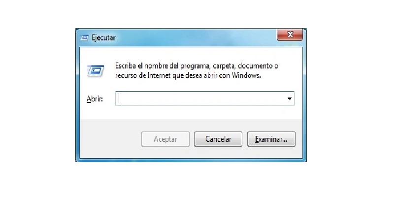 ventana ejecutar de windows