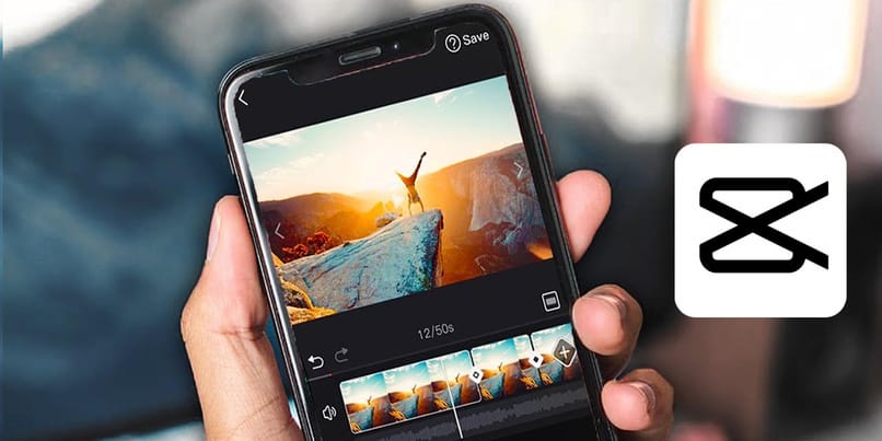 usando capcut en el movil