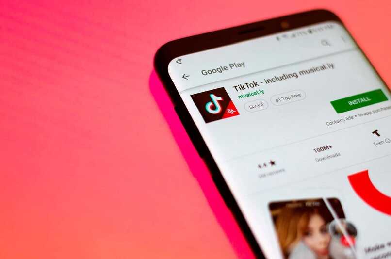app tiktok en el movil