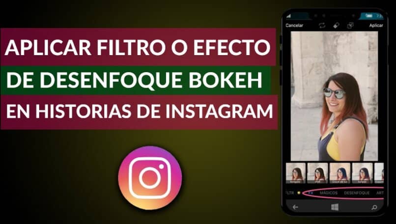 aplicando el filtro de desenfoque