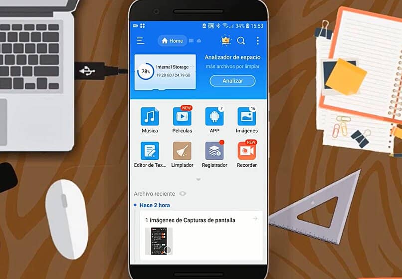 aplicacion file explorer para recuperar mensajes