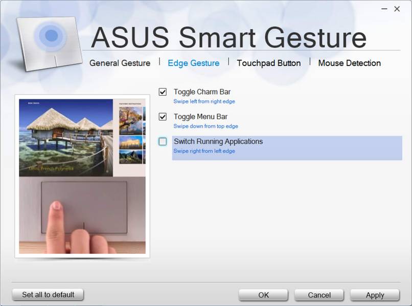 asus smart gesture