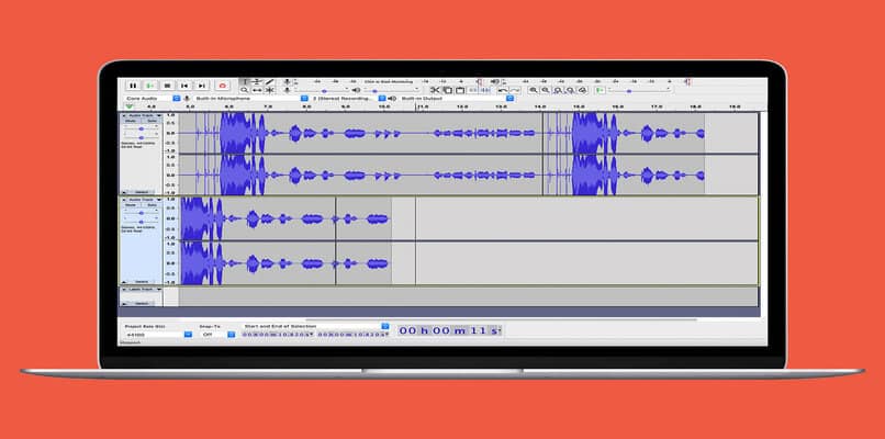 programa audacity en una laptop