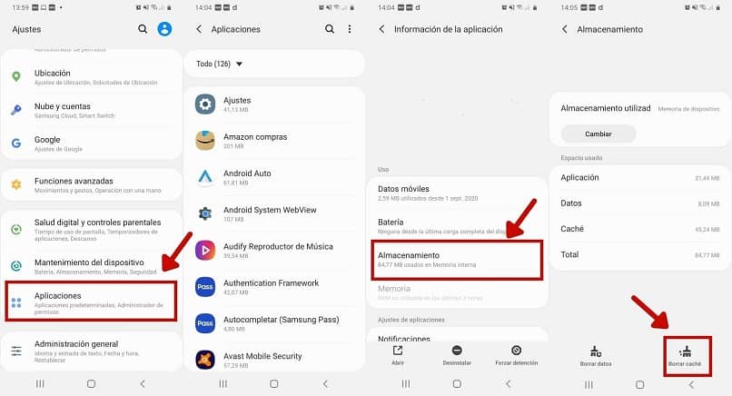Borrar caché en Android