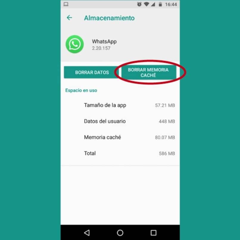 liberar espacio y borrar cache en whatsapp