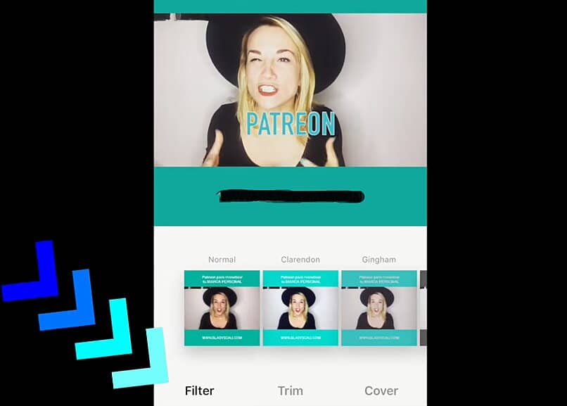 editando miniatura de un video de instagram ya subido