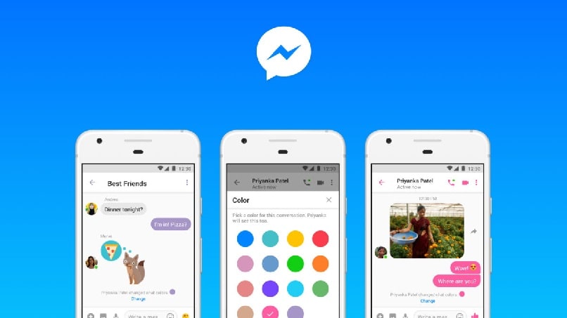 Personalizando el color de Messenger