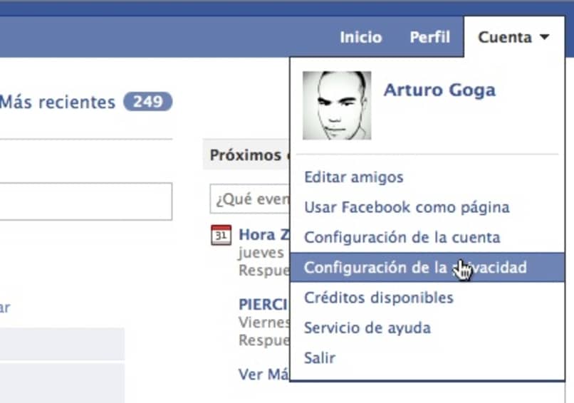 privatizar tus fotos desde configuracion