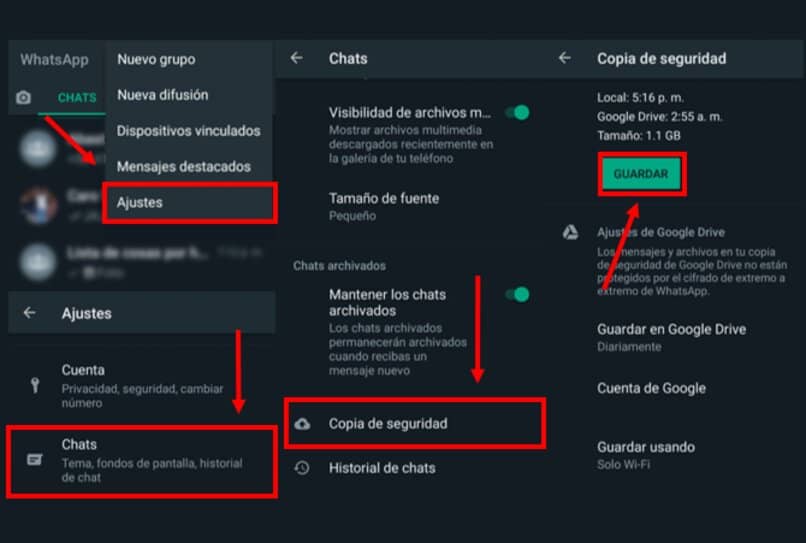copia de seguridad de whatsapp