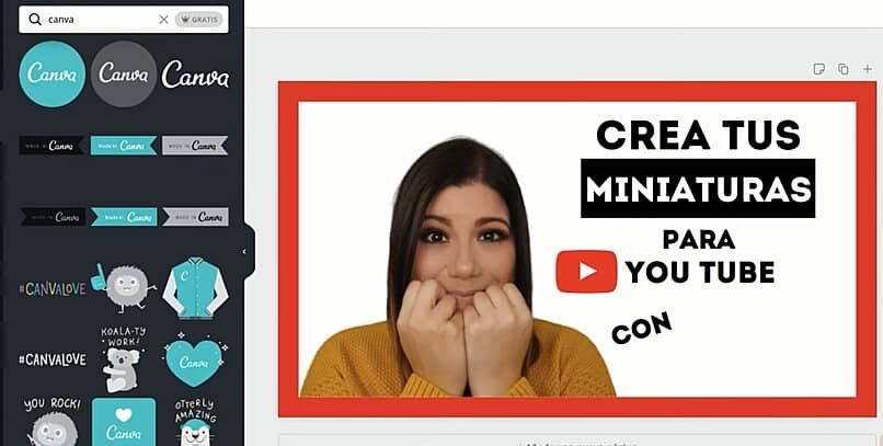 creando miniatura en canva gratis