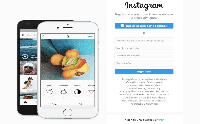 inicio de sesion en instagram