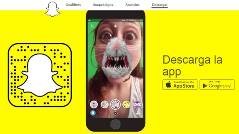 descargar snapchat en tu dispositivo movil