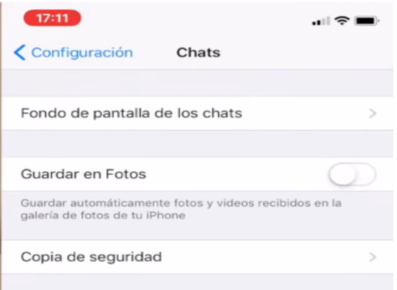 ocultar fotos de whatsapp de la galeria en ios