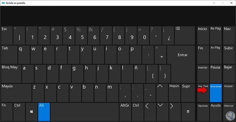 quitar bloqueo del teclado 