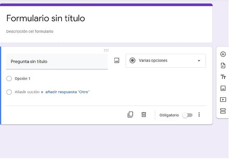 elaborando un cuestionario en google drive para compatir