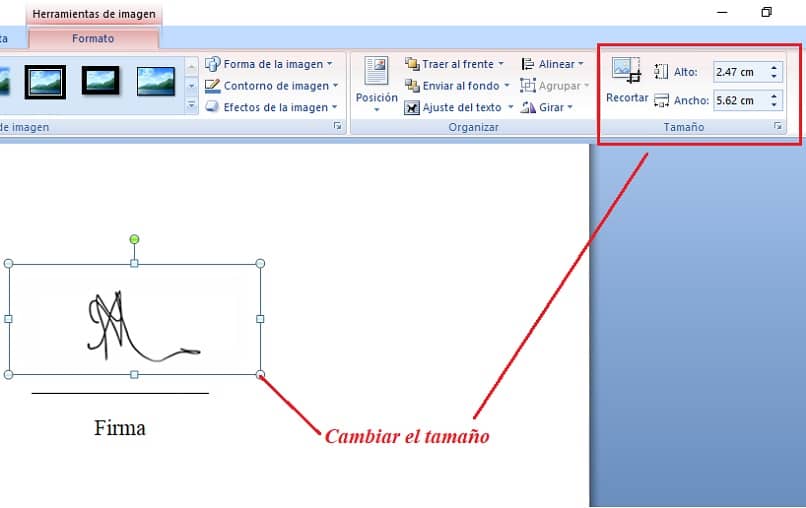 metodo para modificar firma digital