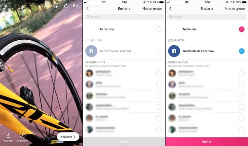compartir historias de instagram en facebook