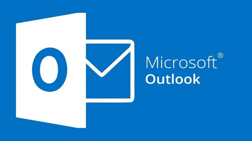 logo de microsoft outlook con fondo azul