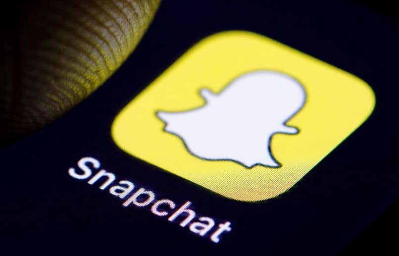 Icono de Snapchat en móvil