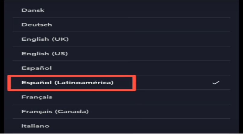 cambiar el idioma en disney plus