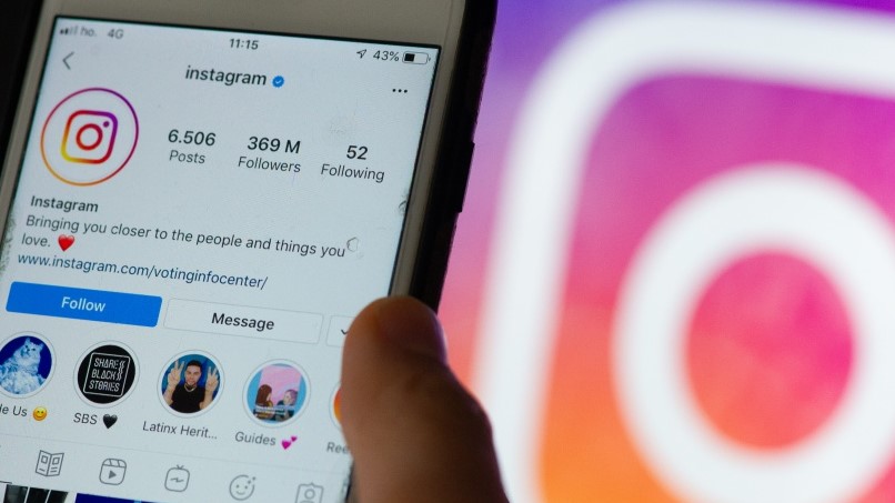 app de instagram en un movil