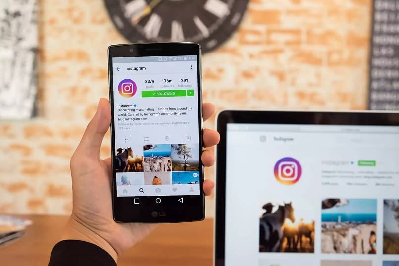 perfil de instagram en movil y pc