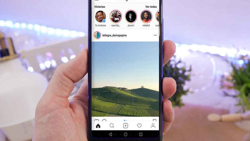 inicio de la app instagram