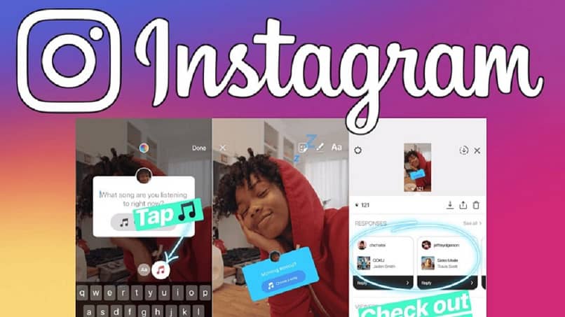 joven escuchando musica en instagram