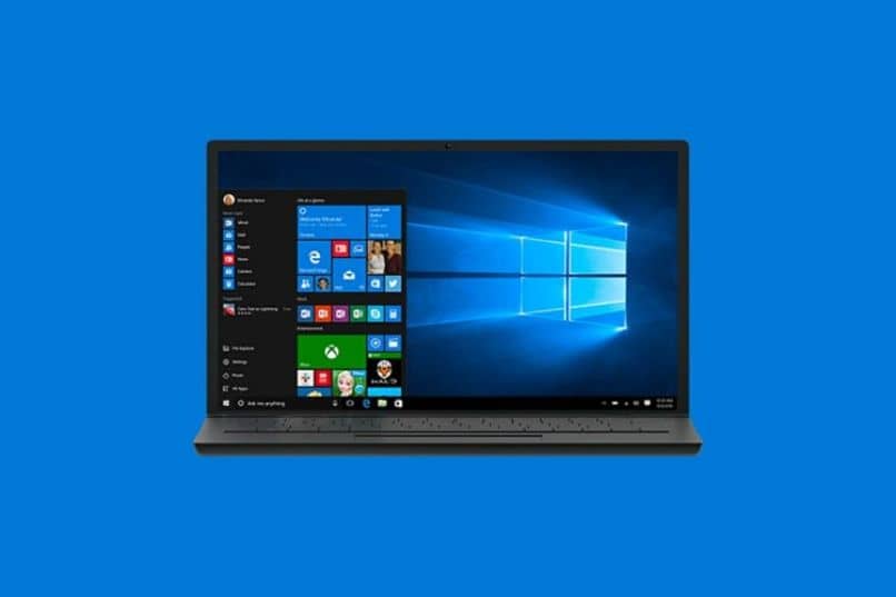 computadora en inicio