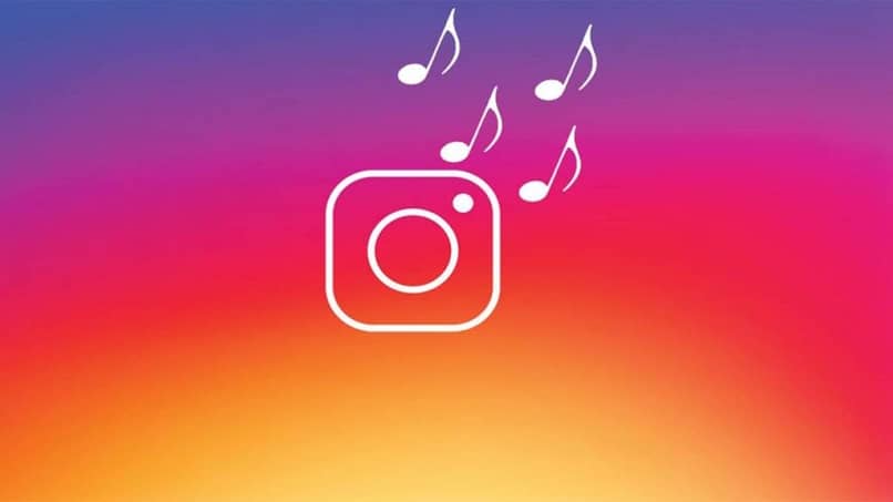 logo de instagram con notas musicales
