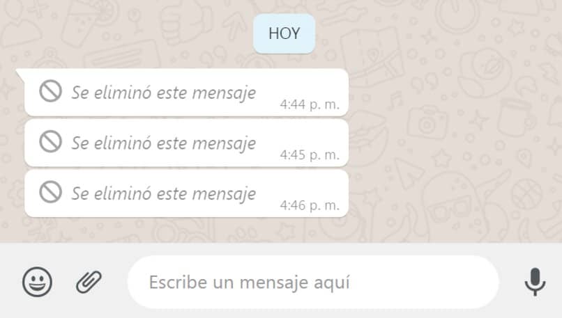 mensajes eliminados de whatsapp
