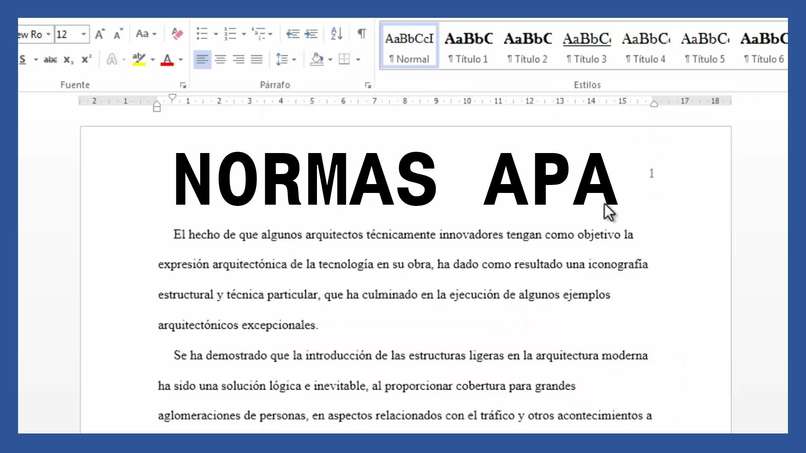 normas apa en microsoft word