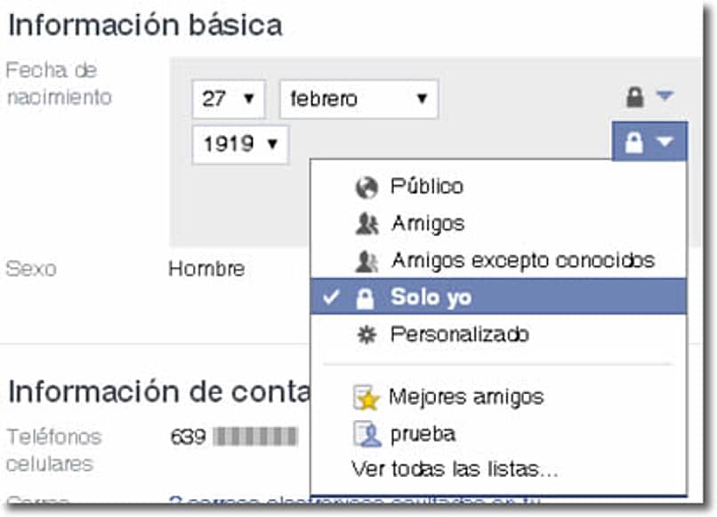 oculta tu fecha de cumpleanos y tu edad en facebook