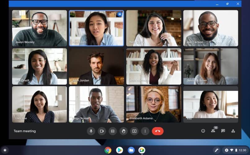 pantalla en google meet
