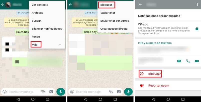 procedimientos para bloquear usuarios