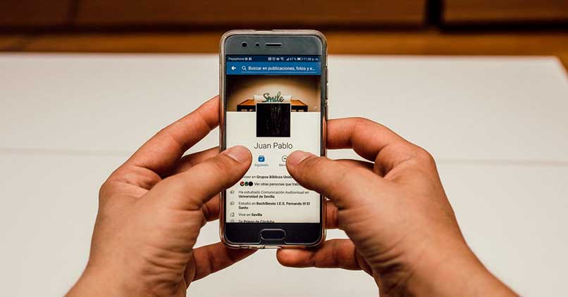 Inicio de perfil en Facebook