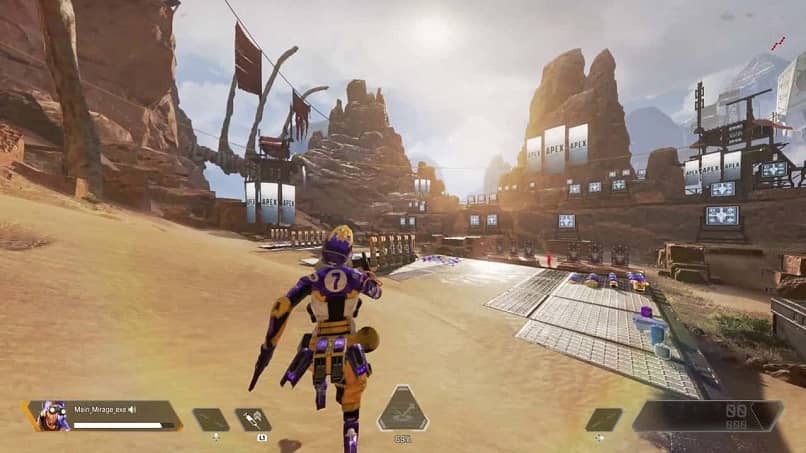 persona jugando una partida de apex legends