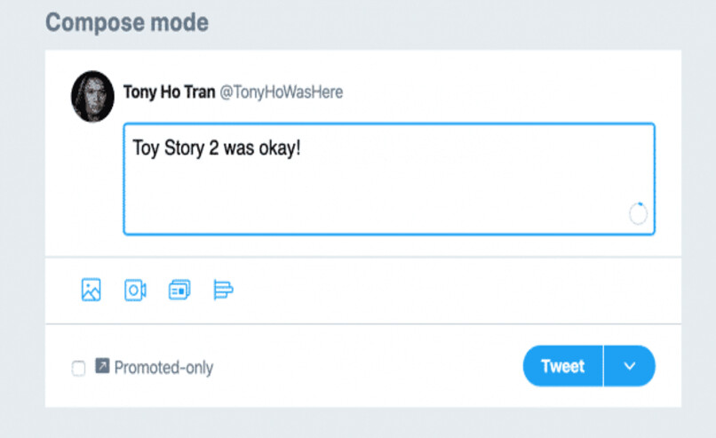 configurar la publicacion de un tweet