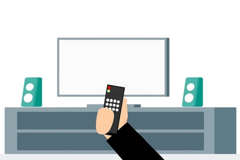 animacion de smart tv con control remoto
