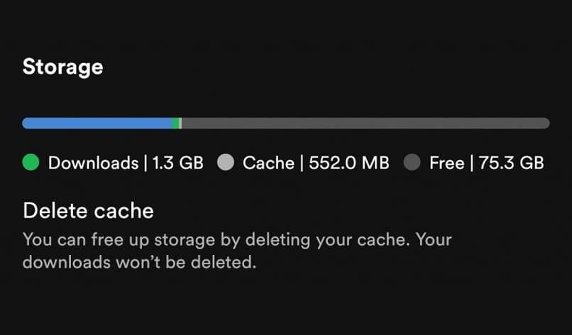 borrar cache de spotify 