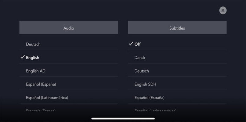 activar los subtitulos en disney plus