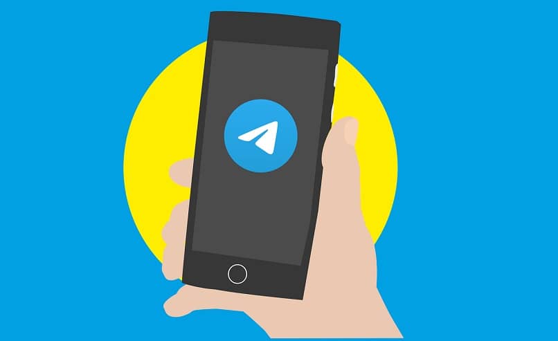 telefono con aplicacion telegram 