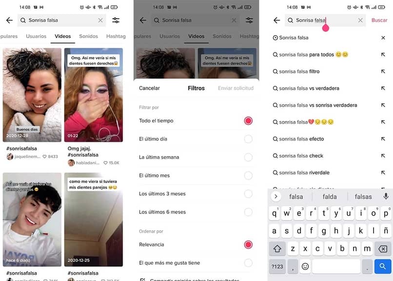 coloca cringe en el buscador de tiktok